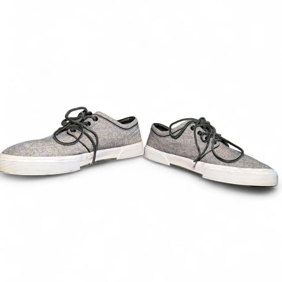 Polo Ralph Lauren Faxon Low in gray chambray canvas pony Sz 10.5D - Picture 4 of 8